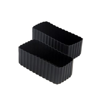 Little Lunch Box Co - Bento Cups Rectangle - Black