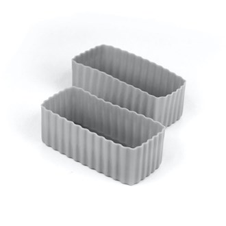 Little Lunch Box Co - Bento Cups Rectangle - Grey