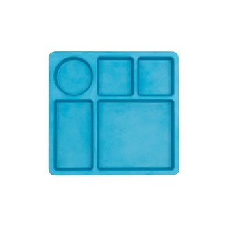 Bobo&Boo Divided Plate - Dolphin Blue