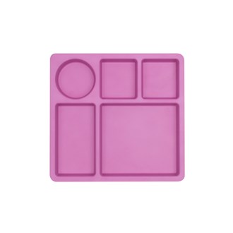 Bobo&Boo Divided Plate - Flamingo Pink