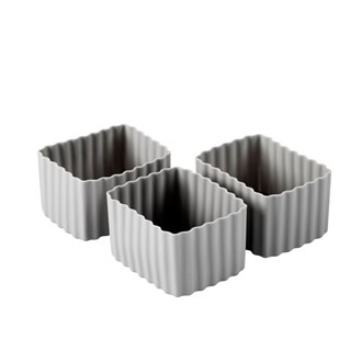 Little Lunch Box Co - Bento Cups Rectangle Small - Grey