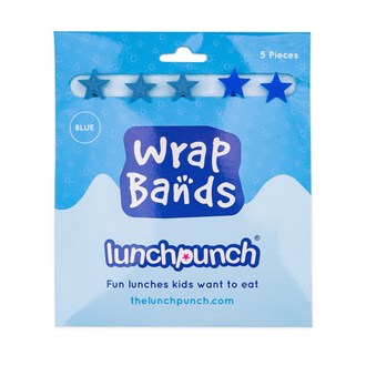 Lunch Punch Silicone Wrap Bands - Blue Set (5)