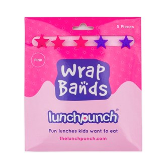 Lunch Punch Silicone Wrap Bands - Pink Set (5)