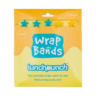 Lunch Punch Silicone Wrap Bands - Yellow Set (5)