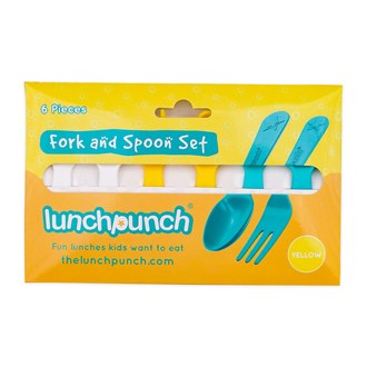 Lunch Punch Fork & Spoon Set - Yellow (Set of 3)